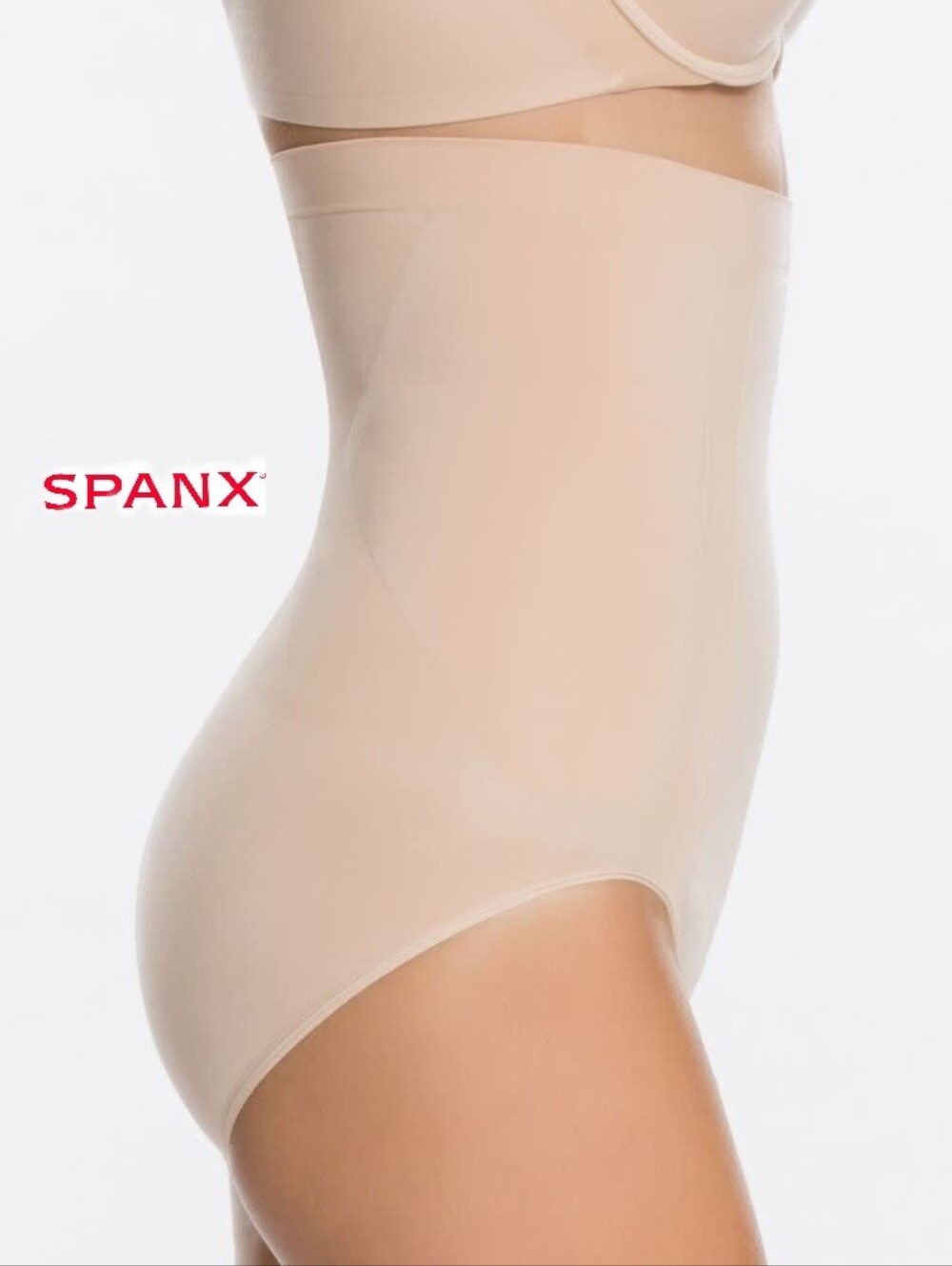SPANX High-Waisted Shaping Brief Nude Beige Size 1XL